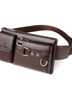 Leather Sling Crossbody Chest Waist Bag