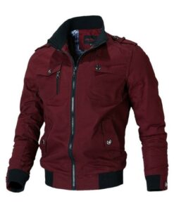 Men's Casual Jacket with Stand-up Collar