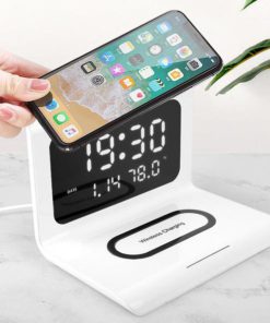 Phone Charging Station With Digital Alarm Clock