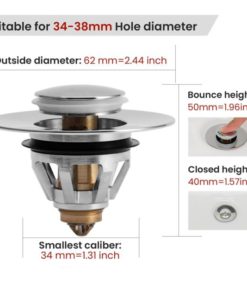 Rebound Core Push Drain Filter