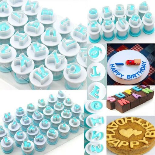 Alphabet Fondant Plunger Cutter