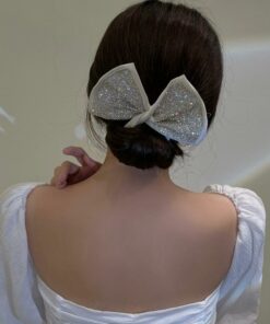 Diamond Glitter Deft Bun Twisting Bow