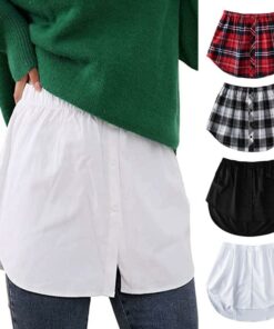 Shirt Extender Fake Irregular Skirt Blouse Tail