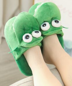 Christmas Crocodile Slippers With Open Mouth