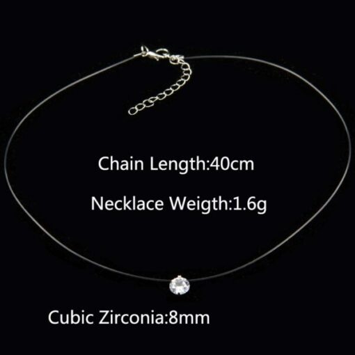 Female Invisible Chain Necklace