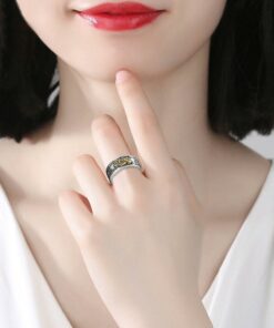 Feng Shui Pixiu Mani Mantra Protection Wealth Ring