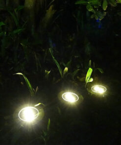 Waterproof Solar Powered LED Disk Light