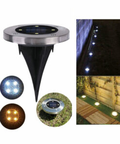 Waterproof Solar Powered LED Disk Light