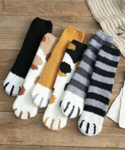 Winter Cat Claws Warm Sleep Floor Socks