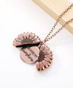 You Are My Sunshine Sunflower Necklace