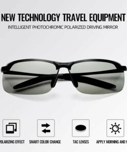 Photochromic Sunglasses With Anti-Glare Polarized Lens