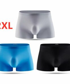 3 PCS Mens Ice Silk Breathable Underwear