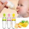 Baby Squeezy Food Grade Silicone Spoon Bottle