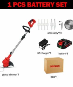 Cordless Lawnmower With Sx2 Battery And Charger