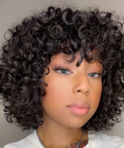 Florence Curly Bang Wig