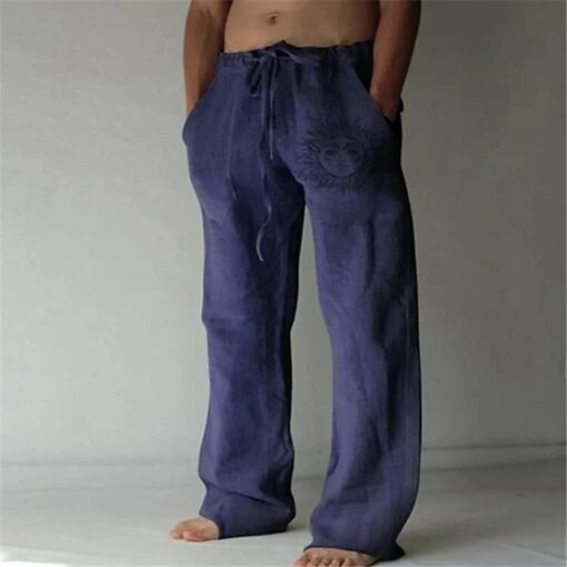 Mens Fashion Streetwear Straight Trousers - Image 3