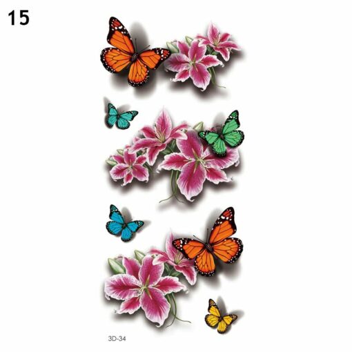 Trendy 3D Tattoo Stickers 50 PCS