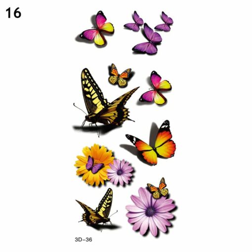 Trendy 3D Tattoo Stickers 50 PCS - Image 21