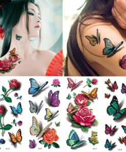 Trendy 3D Tattoo Stickers 50 PCS