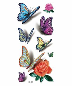 Trendy 3D Tattoo Stickers 50 PCS