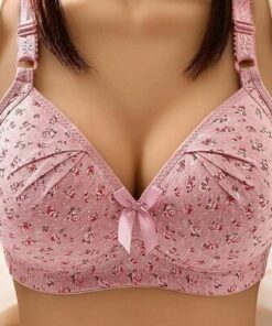 Plus Size Bra Women Underwear Wire Free Comfort Soft Thin Breathable