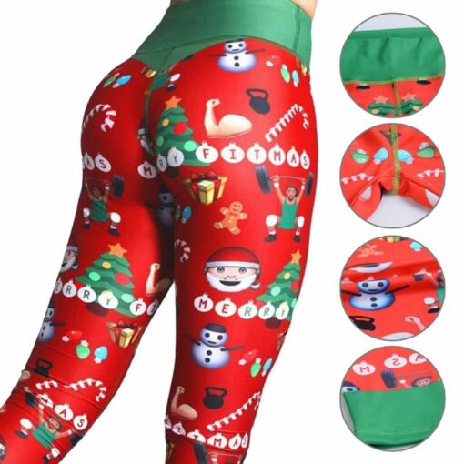 Christmas Leggings Holiday Workout Yoga Pants