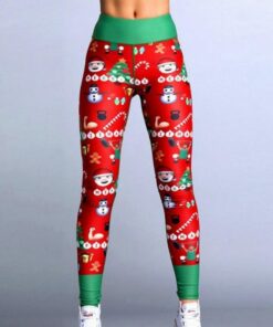 Christmas Leggings Holiday Workout Yoga Pants