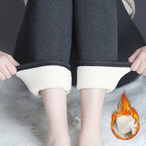 Warm Tight Cashmere Thick Pants for Winter