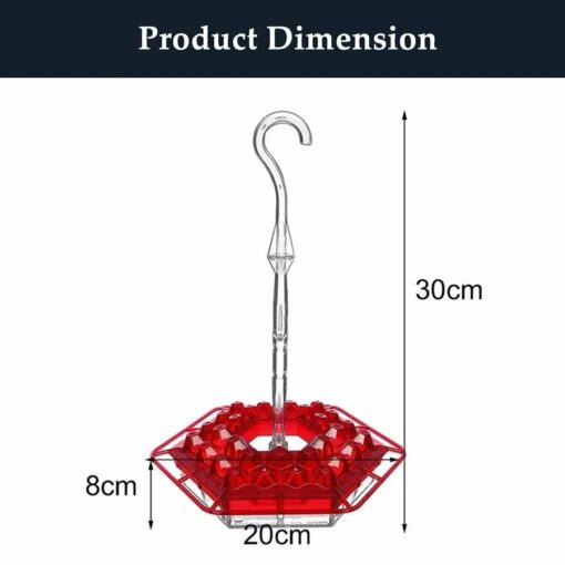 Marys Hummingbird Feeder With Perch And Built-in Ant Moat