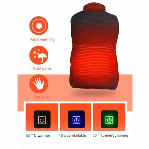 New Unisex Warming Heated Vest - Image 4