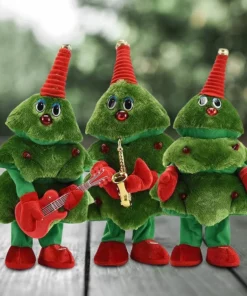 Electric Christmas Tree Singing and Dancing Christmas Tree Electronic Plush Toys