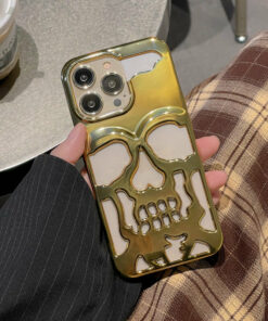 Plated Skull Case Cover For iPhone