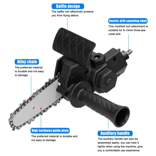 Universal Chainsaw Drill Attachment