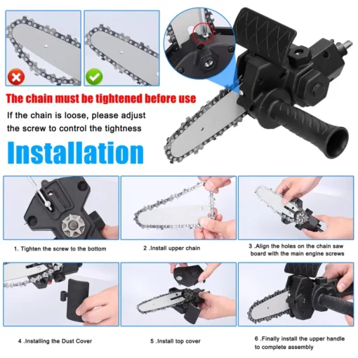 Universal Chainsaw Drill Attachment - Image 3