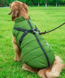 Waterproof Winter Jacket with Built-in Harness