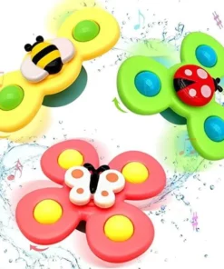 3PC Suction Cup Spinning Toy