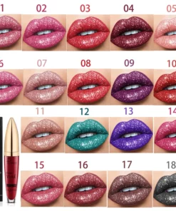 Diamond Lip Gloss Matte To Glitter Liquid Lipstick Waterproof