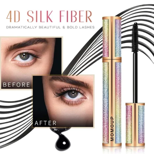 4D Waterproof Silk Fiber Thick Lengthening Mascara - Image 6