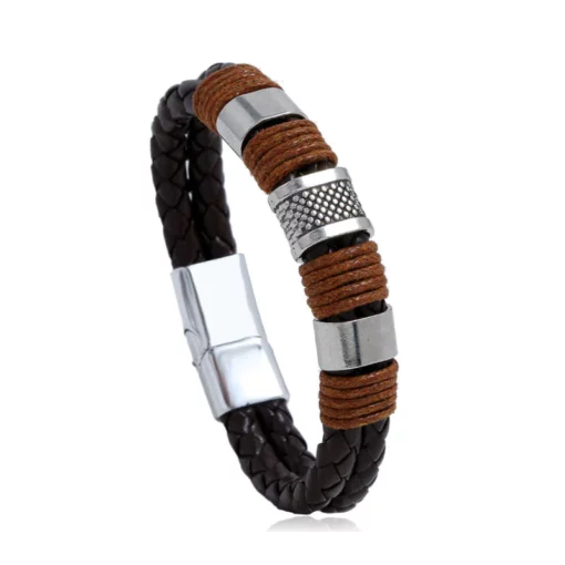 MagneticTherapy MensSlimming Leather Bracelet - Image 5