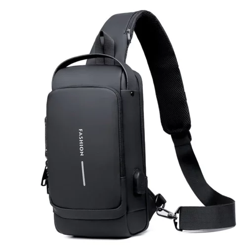 USB Charging Sport Sling Anti-Theft Shoulder Bag - Image 2