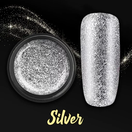 Beauty Glitter Platinum Nail Gel - Image 6