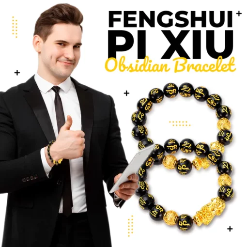 FengShui Pi Xiu Obsidian Bracelet - Image 2