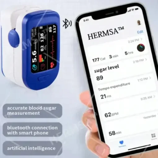 HERMSA™ High-Precision Multi-Purpose Non-Invasive Medical Device(For Blood Glucose, Blood Oxygen, and Blood Pressure Monitoring)