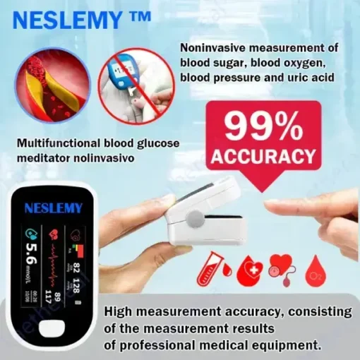 Neslemy™ Advanced Non-Invasive GlucoseMonitor-99.9% Accuracy + Exclusive Gift ✅TGA Approved