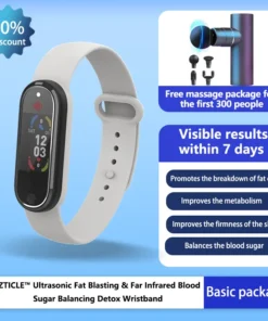 CZTICLE™ Ultrasonic Fat Blasting & Far Infrared Blood Sugar Balancing Detox Wristband