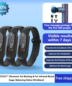 CZTICLE™ Ultrasonic Fat Blasting & Far Infrared Blood Sugar Balancing Detox Wristband