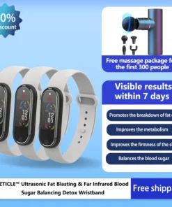 CZTICLE™ Ultrasonic Fat Blasting & Far Infrared Blood Sugar Balancing Detox Wristband