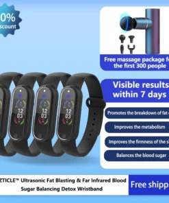 CZTICLE™ Ultrasonic Fat Blasting & Far Infrared Blood Sugar Balancing Detox Wristband